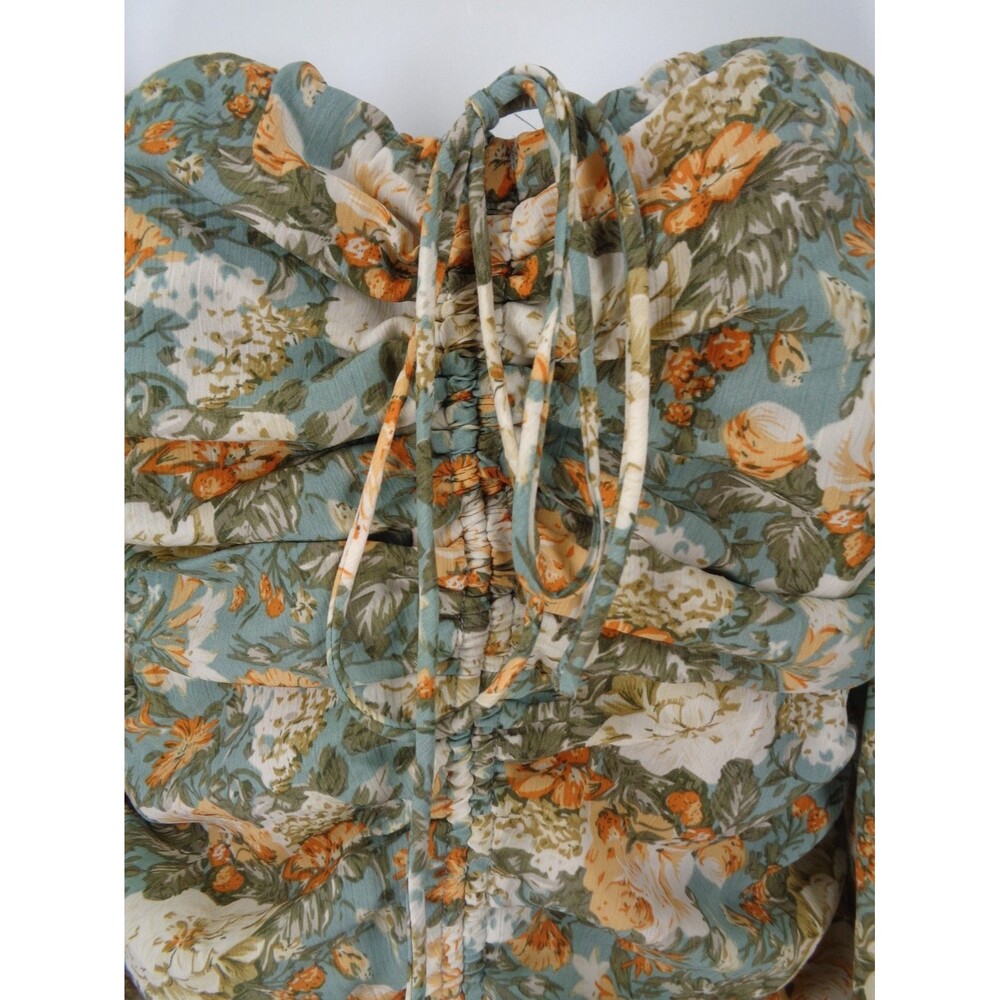 Hello Molly Floral Basque Country Mini Dress Small (4) Romantic Cottagecore New - Picture 11 of 16